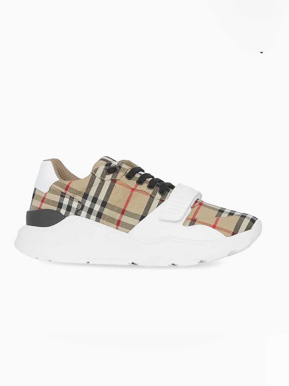 Burberry Regis Check Low Top Sneakers size 38 in Archive Beige
